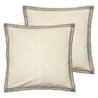 Furn. Mini Inka Twin Pack Polyester Filled Cushions Natural