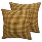 Furn. Rowan Twin Pack Polyester Filled Cushions Henna