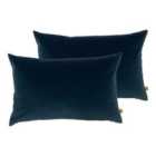 Furn. Contra Twin Pack Polyester Filled Cushions Slate Blue