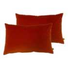 Furn. Contra Twin Pack Polyester Filled Cushions Tangerine