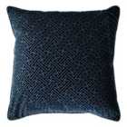 Paoletti Florence Polyester Filled Cushion Polyester Navy