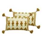 Furn. Esme Twin Pack Polyester Filled Cushions Ginger