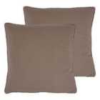 Furn. Cosmo Twin Pack Polyester Filled Cushions Blush Pink 45 x 45cm