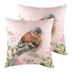 Evans Lichfield Chaffinch Twin Pack Polyester Filled Cushions Multi