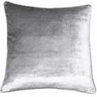 Paoletti Luxe Velvet Polyester Filled Cushion Silver