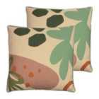 Furn. Blume Twin Pack Polyester Filled Cushions Natural