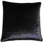Paoletti Luxe Velvet Polyester Filled Cushion Black