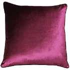 Paoletti Luxe Velvet Polyester Filled Cushion Cranberry