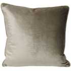 Paoletti Luxe Velvet Polyester Filled Cushion Mink