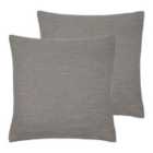 Evans Lichfield Dalton Twin Pack Polyester Filled Cushions Bark