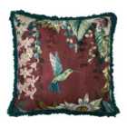 Paoletti Hanging Gardens Polyester Filled Cushion Aubergine