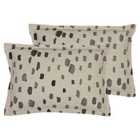 Furn. Robi Twin Pack Polyester Filled Cushions Grey Sage 50 x 35cm