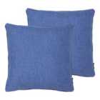 Paoletti Twilight Twin Pack Polyester Filled Cushions Denim