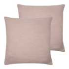 Evans Lichfield Dalton Twin Pack Polyester Filled Cushions Powder