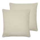 Evans Lichfield Dalton Twin Pack Polyester Filled Cushions Linen