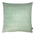 Ashley Wilde Kenza Polyester Filled Cushion Polyester Viscose Cotton Spa/Eau De Nil