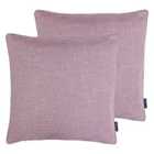 Paoletti Twilight Twin Pack Polyester Filled Cushions Mauve
