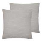 Evans Lichfield Dalton Twin Pack Polyester Filled Cushions Fog