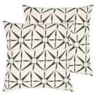 Furn. Nomi Twin Pack Polyester Filled Cushions Mono