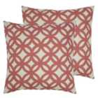 Furn. Nomi Twin Pack Polyester Filled Cushions Berry