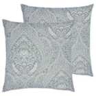 Furn. Nomi Twin Pack Polyester Filled Cushions Dove Grey