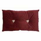 Paoletti Panther Pre-filled Cushion Polyester Oxblood