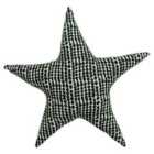 Little Furn. Printed Star Pre-filled Cushion Cotton Monochrome/Pink