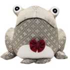 Paoletti Jacquard Frog Doorstop Polyester Sand Multi