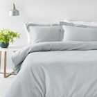 The Linen Yard Waffle King Duvet Cover Set Cotton Silver