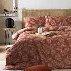 Furn. Japandi Single Duvet Cover Set Cotton Polyester Red Clay