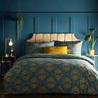 Furn. Decora Double Duvet Cover Set Cotton Polyester Teal