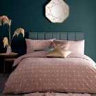 Furn. Bee Deco Double Duvet Cover Set Cotton Polyester Blush