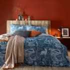 Furn. Winter Woods Double Duvet Cover Set Cotton Polyester Midnight