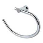 Wall Mounted Chrome Infinity Towel Ring