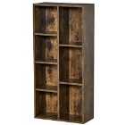 HOMCOM 7 Compartment Bookcase/Display Cabinet - Wood Effect