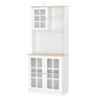 Homcom Modern Kitchen Solid Storage Sideboard Cabinet White