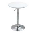 HOMCOM Painted Top Bistro Table - White