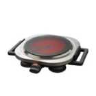 Quest 36249 Single Ceramic Infrared Hot Plate - Black