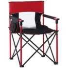Outsunny Outdoor Folding Fishing Camping Chair - Red
