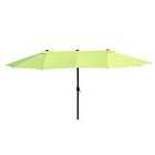 Outsunny Double-sided Crank Sun Shade Shelter 4.6m - Green