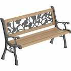 Garden Vida Rose Style 3-seater Wooden Garden Bench