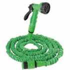 Groundlevel 25Ft Magic Expandable Hose With 7-dial Spray Gun - Green