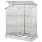 Outsunny 4x2Ft 3-tier Greenhouse Outdoor Plant Grow Aluminium Frame W/ Roof Door
