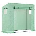 Outsunny 198x77x168cm Tomato Greenhouse Grow House With Roll Up Door