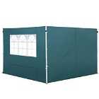 Outsunny Gazebo Replacement Exchangeable Side Wall Panels W/ Window Green