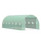 Outsunny Polytunnel Greenhouse Walk-in Flower Plant 6 x 3m - Green