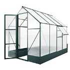 Outsunny Walk-in Greenhouse Garden Polycarbonate Aluminium W/ Smart Window 6x8Ft