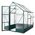 Outsunny Walk-in Greenhouse Garden Polycarbonate Aluminium W/ Smart Window 6x6Ft