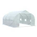 Outsunny Walk-in Portable Greenhouse Warm House Plant Shed