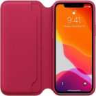 Apple Official iPhone 11 Pro Leather Folio Case - Raspberry